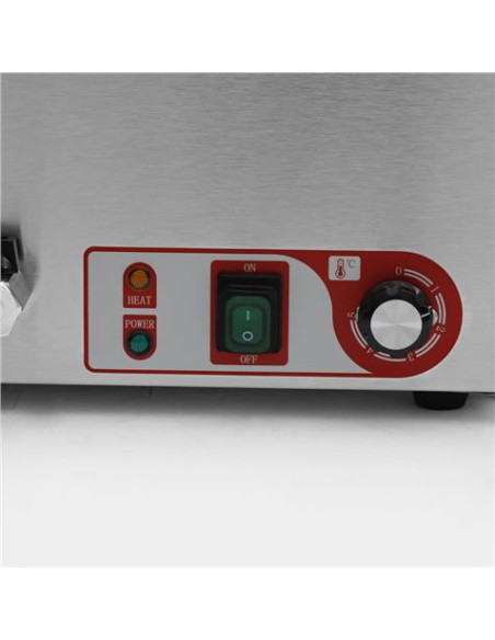BAÑO MARIA INDUSTRIAL 4 CUBETAS 1200W CHEF PRO