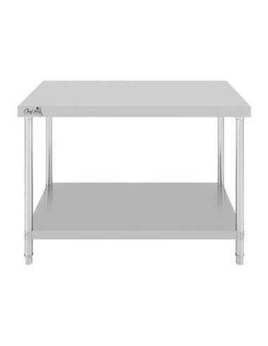 MESA DE TRABAJO ACERO INOXIDABLE 120X70X85CM CHEF PRO