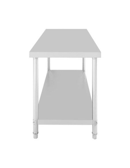MESA DE TRABAJO ACERO INOXIDABLE 120X70X85CM CHEF PRO