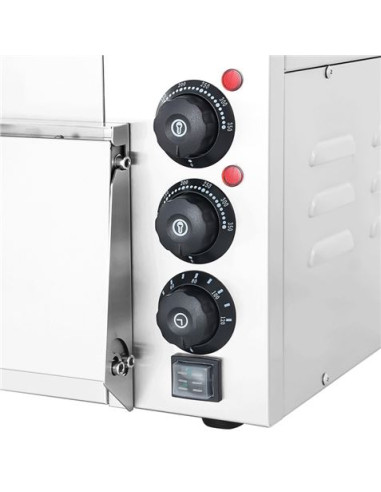 HORNO DE PIZZA ELÉCTRICO PROFESIONAL 1 CÁMARA 2000W CHEF PRO