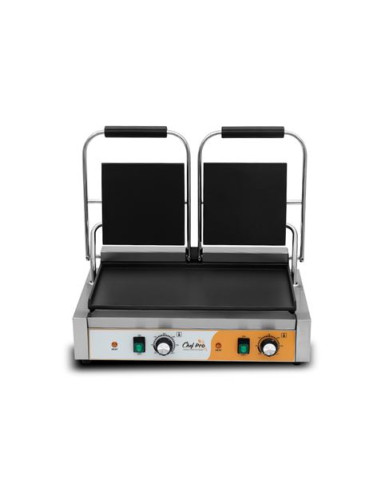 SANDWICHERA INDUSTRIAL DOBLE PLACAS LISAS 3600W CHEF PRO