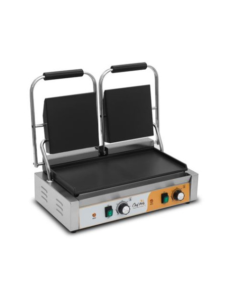 SANDWICHERA INDUSTRIAL DOBLE PLACAS LISAS 3600W CHEF PRO