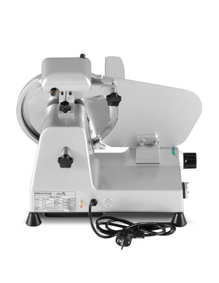 CORTADORA DE CARNE Y FIAMBRE PROFESIONAL 250MM, 240W CHEF PRO