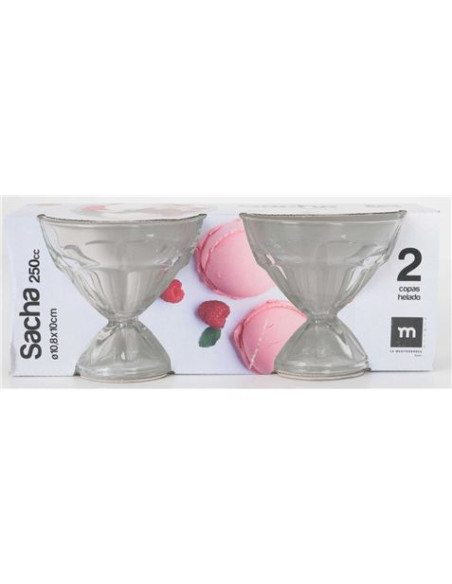 SET 2 COPAS HELADO 250CC SACHA LA MEDITERRANEA