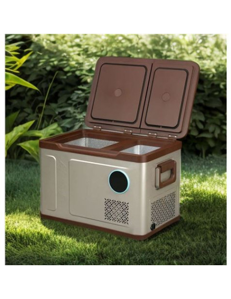 NEVERA PORTATIL CON COMPRESOR 41 LITROS 60W DOBLE ZONA MUVIP