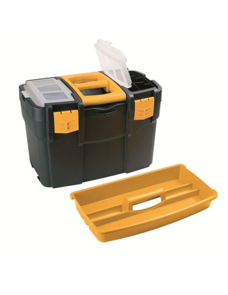 CAJA DE HERRAMIENTAS 460×280×455MM CON ORGANIZADORES Y BANDEJA ARTPLAST