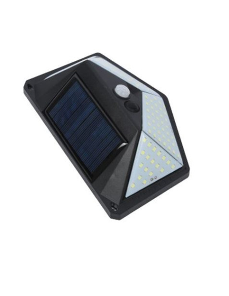 APLIQUE LED SOLAR 250LM ILUMINACIÓN 3 CARAS NEGRO ELBAT