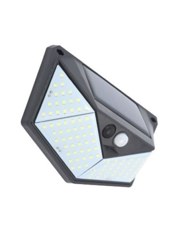 APLIQUE LED SOLAR 250LM ILUMINACIÓN 3 CARAS NEGRO ELBAT