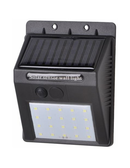 APLIQUE LED SOLAR 30LM NEGRO ELBAT