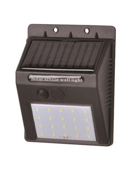 APLIQUE LED SOLAR 30LM NEGRO ELBAT
