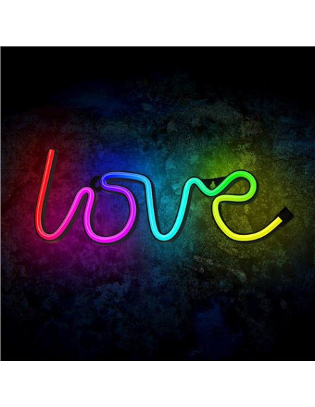 LAMPARA DECORATIVA NEON LED LOVE FOREVER