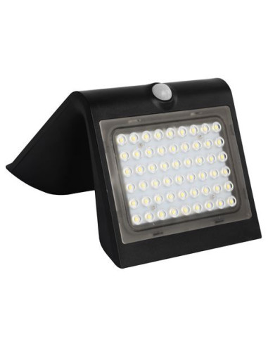 APLIQUE LED SOLAR 4W 500LM DOBLE ILUMINACIÓN NEGRO ELBAT