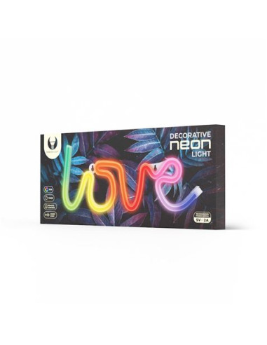 LAMPARA DECORATIVA NEON LED LOVE FOREVER