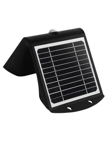 APLIQUE LED SOLAR 4W 500LM DOBLE ILUMINACIÓN NEGRO ELBAT