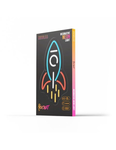 LAMPARA DECORATIVA NEON LED ROCKET FOREVER