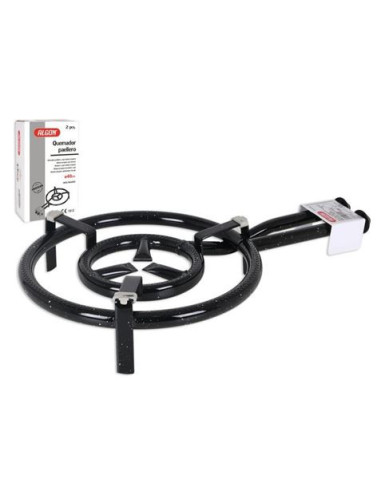 QUEMADOR DE ACERO 40CM PARA PAELLERO GAS ALGON