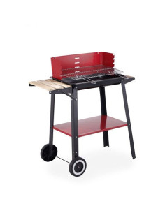BARBACOA PORTATIL RECTANGULAR 81X41CM CON RUEDAS ALGON