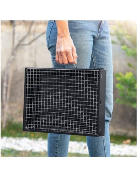BARBACOA PORTATIL SOBREMESA PLEGABLE HIERRO INNOVAGOODS