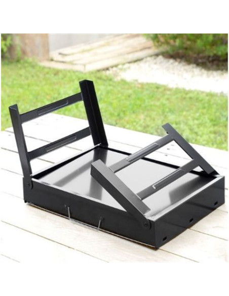 BARBACOA PORTATIL SOBREMESA PLEGABLE HIERRO INNOVAGOODS
