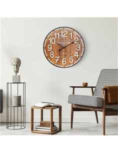 RELOJ DE PARED VINTAGE MADERA OSCURA 60CM 2