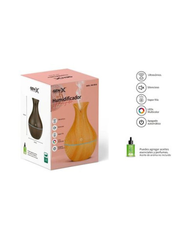 HUMIDIFICADOR AROMATIZADOR ULTRASONICO 130ML GEN-X