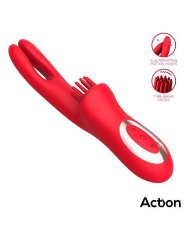 VIBRADOR CON 4 MOTORES Y MOVIMIENTOS ALTERNATES BILMA ACTION