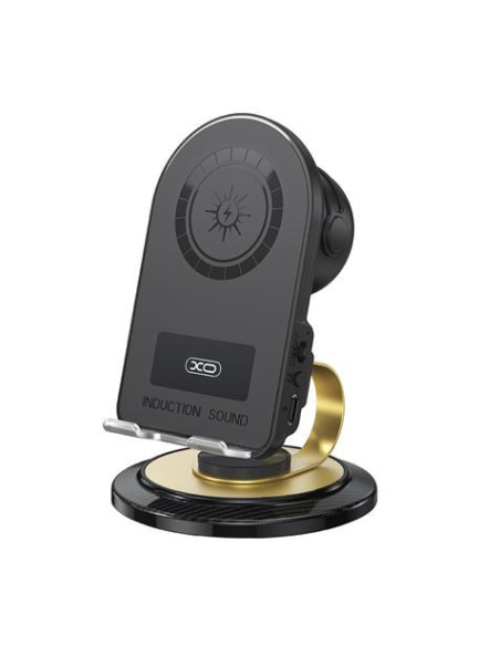 SOPORTE PARA SMARTPHONE CON ALTAVOZ BLUETOOTH Y CARGA INALAMBRICA F69 XO