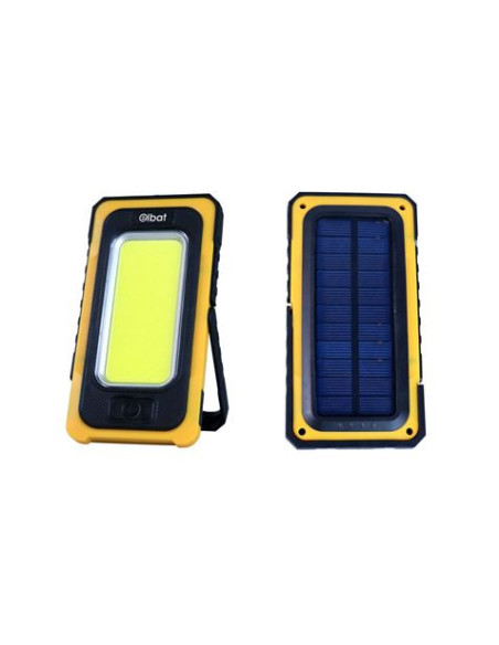 LINTERNA LED SOLAR RECARGABLE | GANCHO E IMÁN | COB 10W 800LM ELBAT