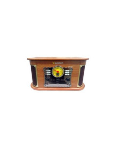 TOCADISCOS DE MADERA RETRO | CD | FM | BT | CASSETTE | PXRC52CDWD SUNSTECH 2