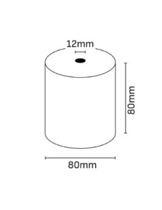 ROLLO PAPEL TÉRMICO 80X80X12MM OQONOS
