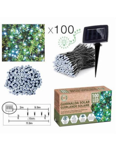 SET 100 GIRNALDAS LED BLANCA 11.9 METROS SOLAR 2