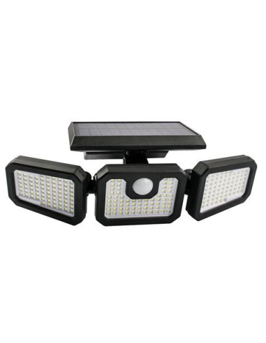 FOCO SOLAR TRIPLE CON SENSOR 800LM ELBAT