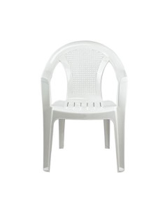 SILLA CON REPOSABRAZOS STACK BLANCA 2