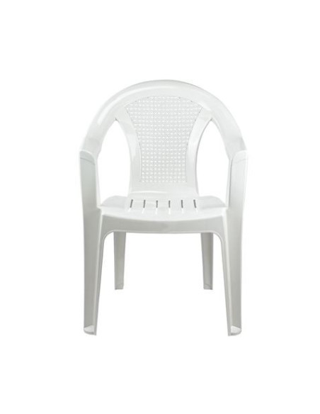 SILLA CON REPOSABRAZOS STACK BLANCA