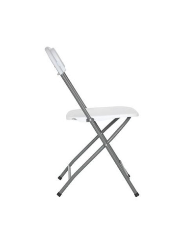SILLA RESINA PLEGABLE 80X50X45CM BLANCA SUNGARDEN