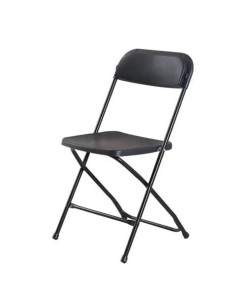 SILLA RESINA PLEGABLE 80X50X45CM NEGRA SUNGARDEN