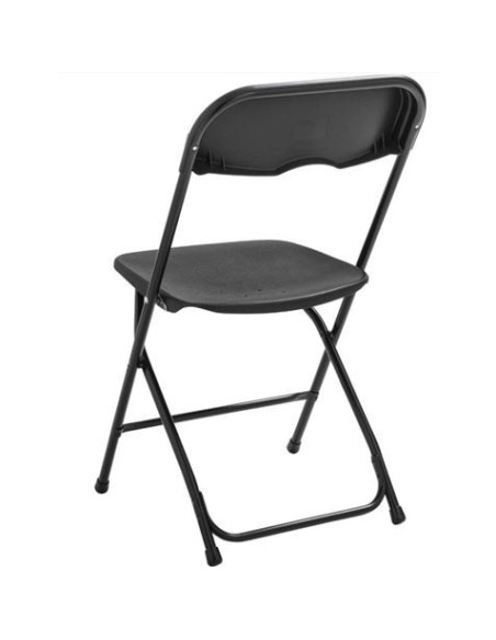 SILLA RESINA PLEGABLE 80X50X45CM NEGRA SUNGARDEN