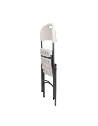 SILLA RESINA PLEGABLE PRO 44X53X83CM BLANCA SUNGARDEN