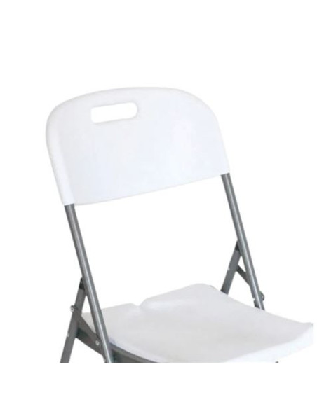 SILLA RESINA PLEGABLE PRO 44X53X83CM BLANCA SUNGARDEN