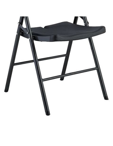 SILLA RESINA PLEGABLE PRO 44X53X83CM NEGRA SUNGARDEN