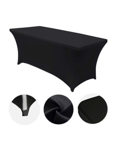 FUNDA PARA MESA DE RESINA 152X70X74CM NEGRA SUNGARDEN