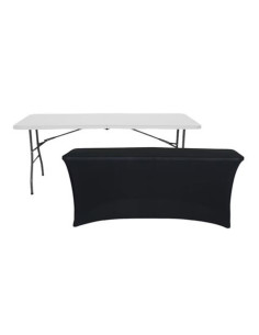 FUNDA PARA MESA DE RESINA 152X70X74CM NEGRA SUNGARDEN 2