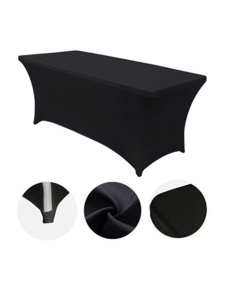 FUNDA PARA MESA DE RESINA 180X74X74CM NEGRA SUNGARDEN