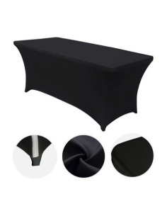 FUNDA PARA MESA DE RESINA 240X74X74CM NEGRA SUNGARDEN
