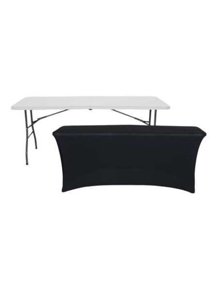 FUNDA PARA MESA DE RESINA 240X74X74CM NEGRA SUNGARDEN
