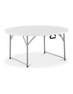 MESA DE RESINA REDONDA PLEGABLE 160X74CM 4.5CM SUNGARDEN
