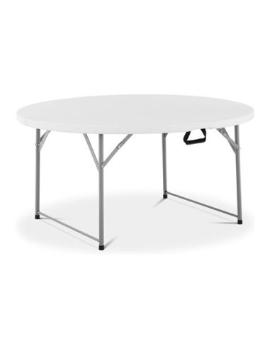 MESA DE RESINA REDONDA PLEGABLE 160X74CM 4.5CM SUNGARDEN