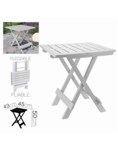 MESA PLEGABLE BLANCA ADIGE 43X45X50CM