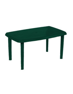 MESA RECTANGULAR DE RESINA VERDE 140X72 SEVEON