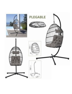 BALANCIN PLEGABLE 103X103X197CM